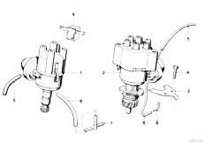E30 316 M10 2 doors / Engine Electrical System/  Distributor