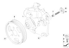 E67 745LiS N62 Sedan / Steering/  Power Steering Pump