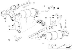 Original Parts For E60 545i N62 Sedan Exhaust System Exhaust System 