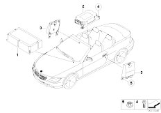 E64 630i N52 Cabrio / Audio Navigation Electronic Systems Electric Parts Airbag