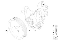 E61 525i M54 Touring / Steering Power Steering Pump