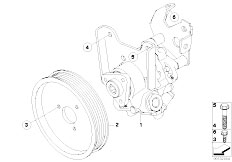 E60 520i M54 Sedan / Steering Power Steering Pump