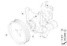 E60 525i M54 Sedan / Steering Power Steering Pump Active Steering