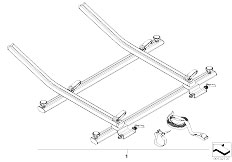 E83 X3 2.0i N46 SAV / Universal Accessories Interior Bicycle Holder