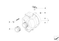 E85 Z4 2.5i N52 Roadster / Engine Electrical System Alternator 140 150a