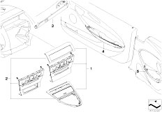 E64 630i N52 Cabrio / Vehicle Trim Retrofit Light Birch Wood Trim