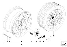 E53 X5 4.4i M62 SAV / Wheels Bmw La Individual Wheel V Spoke 152