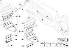 E64 M6 S85 Cabrio / Vehicle Trim/  Interior Mouldings Carbon