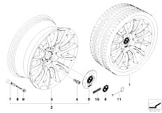 E46 318Ci N46 Cabrio / Wheels/  Bmw La Individual Wheel V Spoke 152