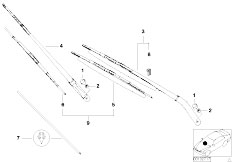 E53 X5 3.0i M54 SAV / Vehicle Electrical System Wiper Arm Wiper Blade
