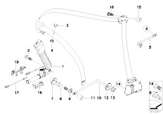 E63 645Ci N62 Coupe / Restraint System And Accessories/  Front Safety Belt Mounting Parts