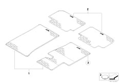 E83N X3 2.0d M47N2 SAV / Vehicle Trim/  Rubber Mat