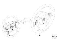 E53 X5 3.0d M57 SAV / Steering/  Modificat 4 Spoke Mfl Strng Whl Sport