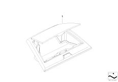 E83 X3 2.0d M47N2 SAV / Vehicle Trim Retrofit F Oddments Tray Instr Panel