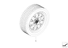 E85 Z4 2.5i N52 Roadster / Wheels Winter Complete Wheel Cross Spoke 133