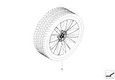 E60N 535d M57N2 Sedan / Wheels Winter Complete Wheel Double Spoke 116