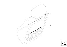 E83N X3 2.0d M47N2 SAV / Seats/  Retrofit Net Bag At Seat Backrest