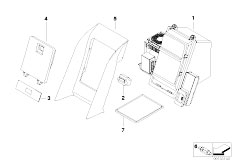 E65 750i N62N Sedan / Heater And Air Conditioning/  Housing Parts Coolbox