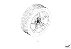 E83N X3 2.0d N47 SAV / Wheels Winter Complete Wheel Double Spoke 112