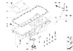 E53 X5 3.0d M57N SAV / Engine/  Oil Pan Oil Level Indicator