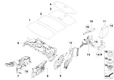 E83N X3 2.0d M47N2 SAV / Vehicle Trim/  Sound Insulating Rear