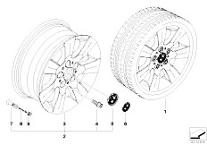 E46 316ti N45 Compact / Wheels/  Bmw Light Alloy Wheel Star Spoke 169