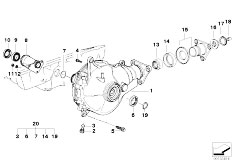 E34 525ix M50 Touring / Front Axle/  Final Drive Front Axle Parts 4 Wheel