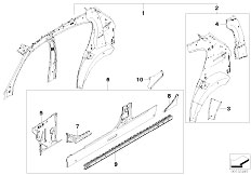 E87N 116i 1.6 N43 5 doors / Bodywork/  Single Components For Body Side Frame