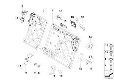 E61N 520d M47N2 Touring / Seats/  Rear Seat Parts