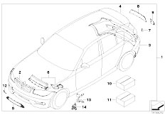 E87 120d M47N2 5 doors / Vehicle Trim Aerodynamics Package