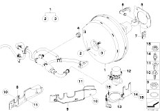 E64 M6 S85 Cabrio / Brakes Power Brake Unit Depression