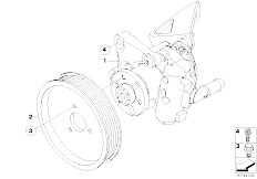 E90 323i N52 Sedan / Steering/  Power Steering Pump