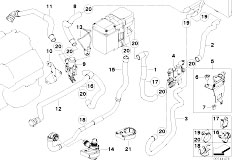 E53 X5 4.4i N62 SAV / Heater And Air Conditioning/  Independ Heating Water Valves Ihka