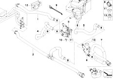 E61 523i N52 Touring / Heater And Air Conditioning/  Independ Heating Water Valves Ihka Basis