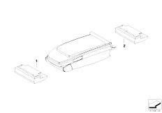 E65 745i N62 Sedan / Vehicle Electrical System/  Control Unit Centre Console Armrest