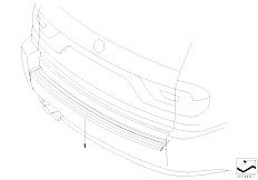 E83 X3 2.0d M47N2 SAV / Vehicle Trim Bumper