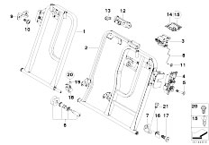 E83 X3 3.0d M57N2 SAV / Seats/  Through Loading Facility Single Parts