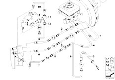 E60 530i N52 Sedan / Brakes/  Brake Line Front S541a