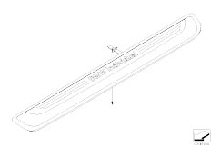 E63N 635d M57N2 Coupe / Individual Equipment Individual Trim Piece Entry