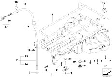 E65 745d M67N Sedan / Engine Oil Pan Oil Level Indicator