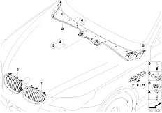 E61N M5 S85 Touring / Vehicle Trim/  Grille