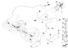 E63 M6 S85 Coupe / Fuel Supply/  Activated Carbon Container Fuel Ventilat