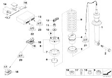 E63 M6 S85 Coupe / Rear Axle/  Rear Spring Strut Edc Ctrl Unit Sensor