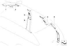 E53 X5 4.4i N62 SAV / Vehicle Trim/  Trim Panel A B C D Column
