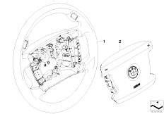 E65 760i N73 Sedan / Steering/  Steering Wheel Airbag Smart Multifunct-2