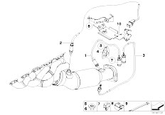 E61N M5 S85 Touring / Exhaust System/  Lambda Probe Fixings