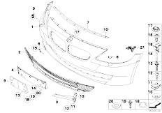 E85 Z4 3.0si N52 Roadster / Vehicle Trim Trim Panel Bumper Front