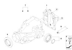 E83 X3 2.0d M47N2 SAV / Rear Axle Final Drive Gasket Set