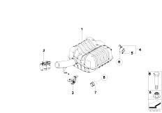 E65 745d M67N Sedan / Exhaust System Rear Silencer