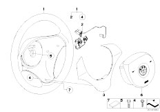E91 318d N47 Touring / Steering Airbag Sports Steering Wheel